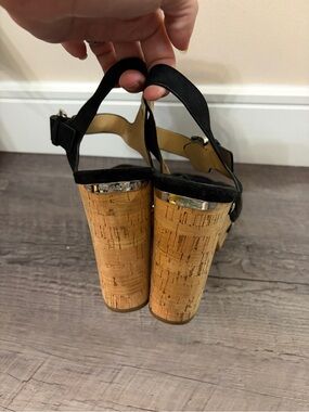 Michael Kors Cork Block Heel Sandals